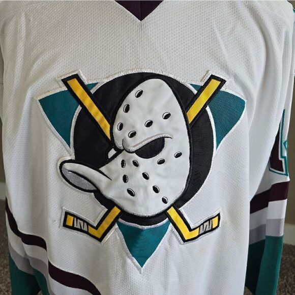 Anaheim Mighty Ducks Hockey Jersey Signed Sz XL - Picture 3 of 13